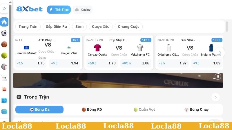 8XBET cung cấp kèo và trò chơi đa dạng