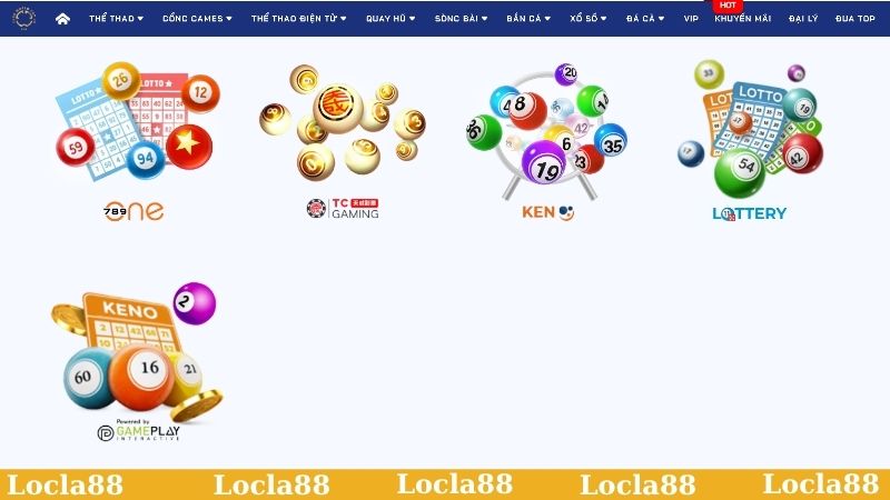 Tìm hiểu sảnh xổ số Locla88